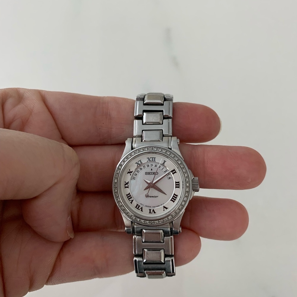 Seiko Premier Diamond Bezel Women’s Watch